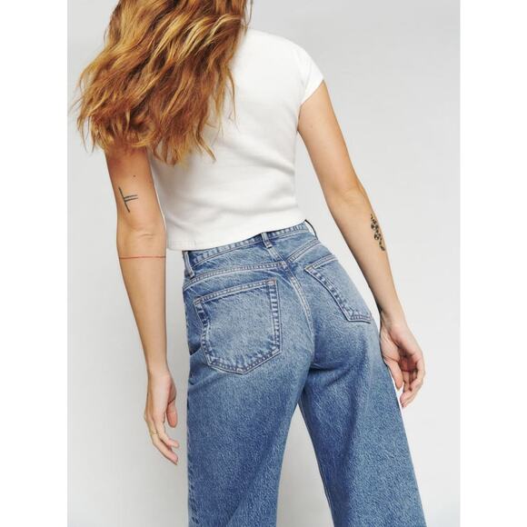Reformation Cary Wide Leg Jeans | Colorado wash | 26 - Picture 3 of 14